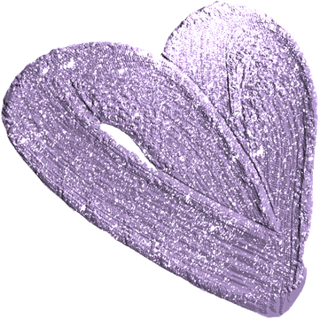 Purple Glitter Heart